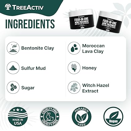 TreeActiv Four-in-One Acne Treatment 4 fl oz