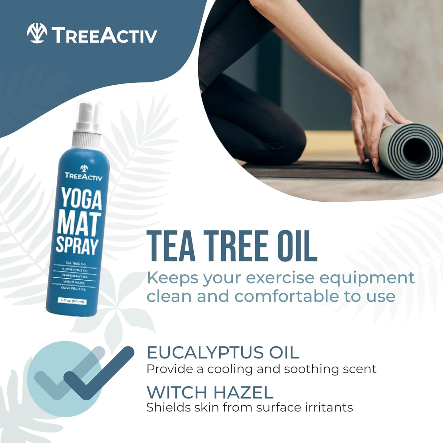 TreeActiv Yoga Mat Spray 4 fl oz