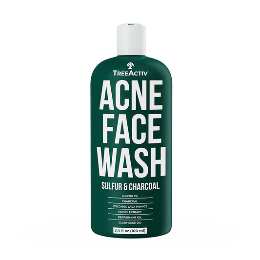 TreeActiv Charcoal Acne Face Wash 3.4 fl oz