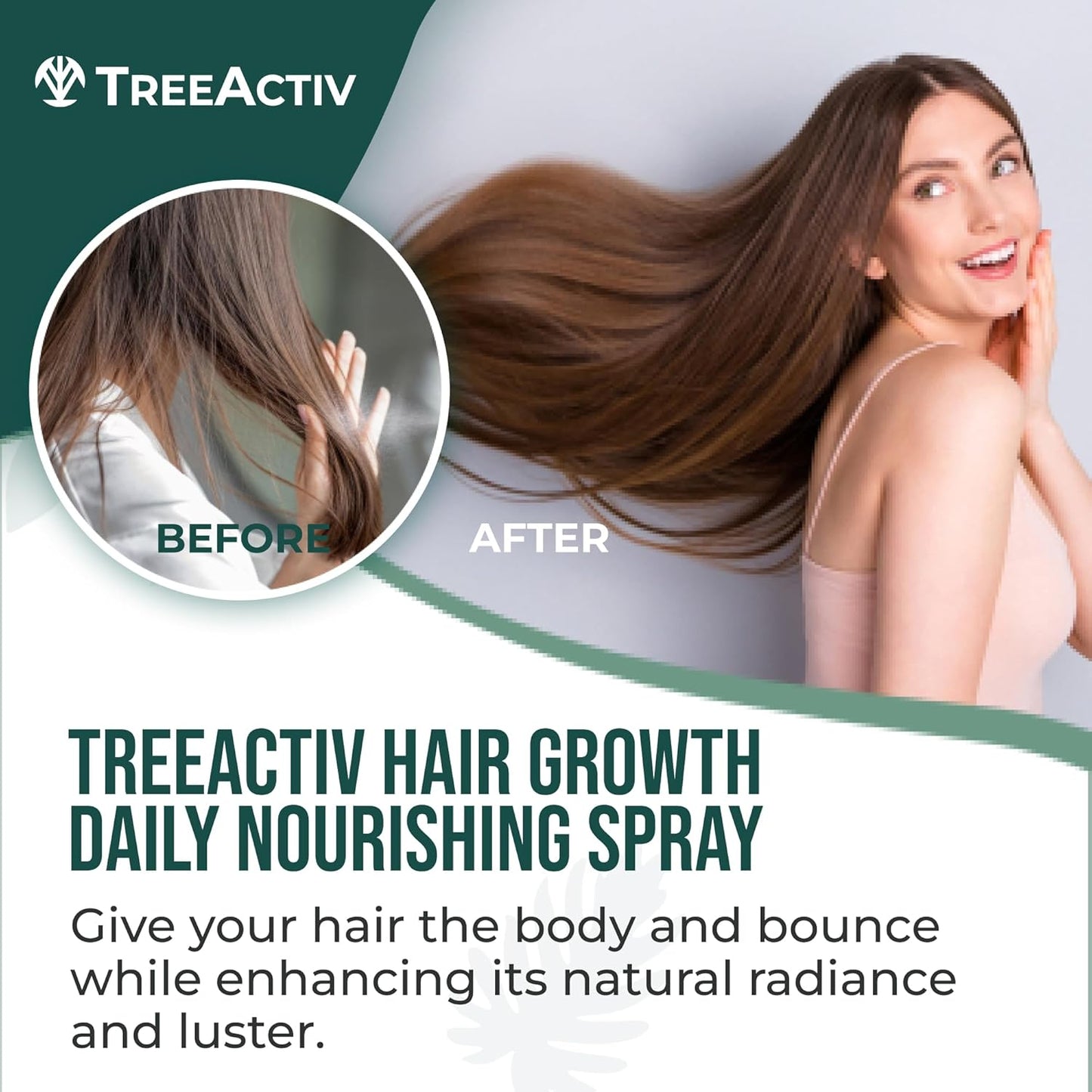 TreeActiv Bamboo Sugarcane Nourishing Hair Tonic 8 fl oz