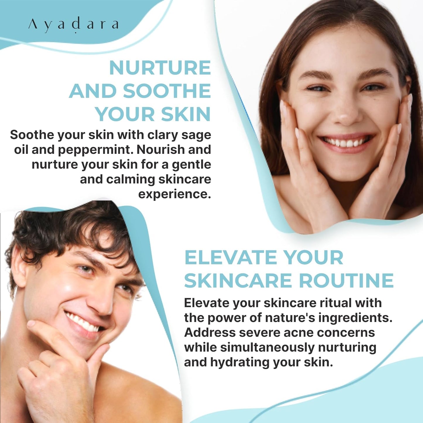 Ayadara Severe Acne Charcoal Face Wash, 3.4 fl oz