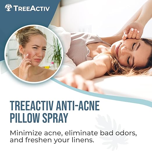 TreeActiv Anti-Acne Pillow Spray 4 fl oz | Transform Your Bedtime