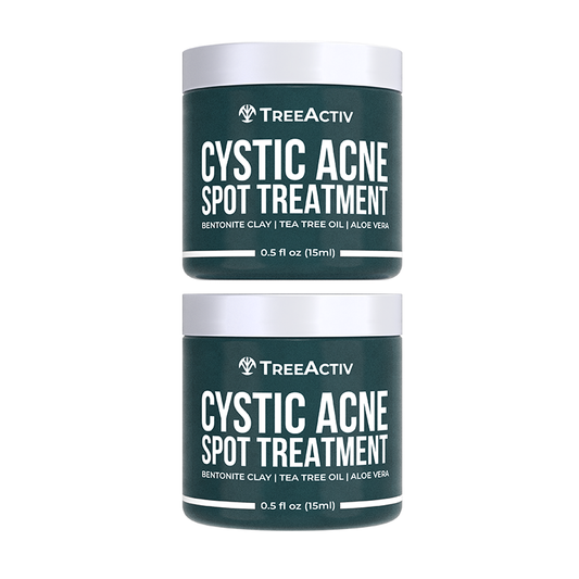 TreeActiv Cystic Acne Spot Treatment 0.5 fl oz (Pack of 2) | Fast Relief with Tea Tree Oil