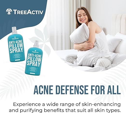 TreeActiv Anti-Acne Pillow Spray 4 fl oz | Transform Your Bedtime