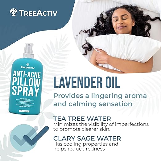 TreeActiv Anti-Acne Pillow Spray 4 fl oz | Transform Your Bedtime