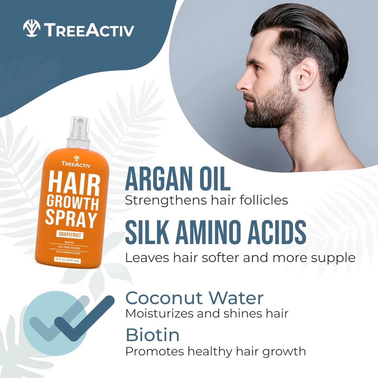 TreeActiv Grapefruit & Lemongrass Nourishing Hair Tonic 8 fl  oz