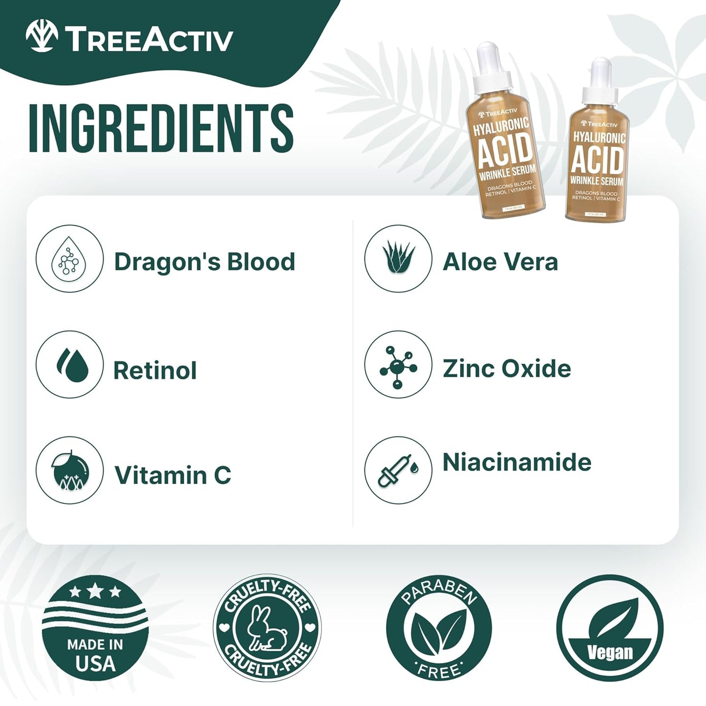 TreeActiv Anti Wrinkle Serum 1 fl oz