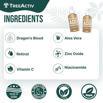 TreeActiv Anti Wrinkle Serum 1 fl oz
