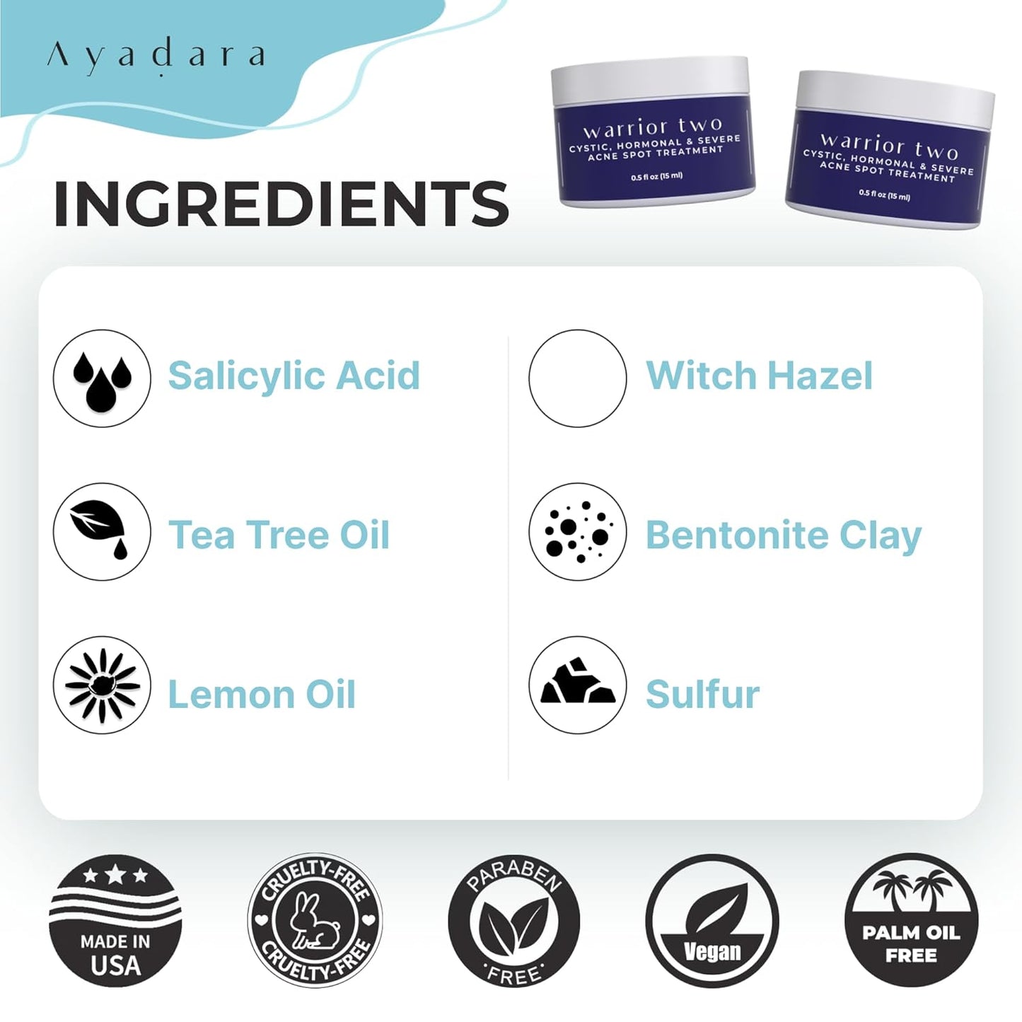 Ayadara Cystic Acne Spot Treatment 0.5 fl oz