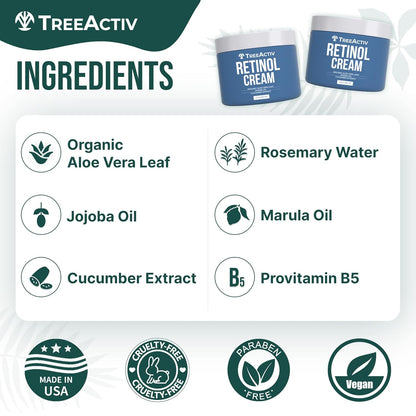 TreeActiv Retinol Cream 2 oz