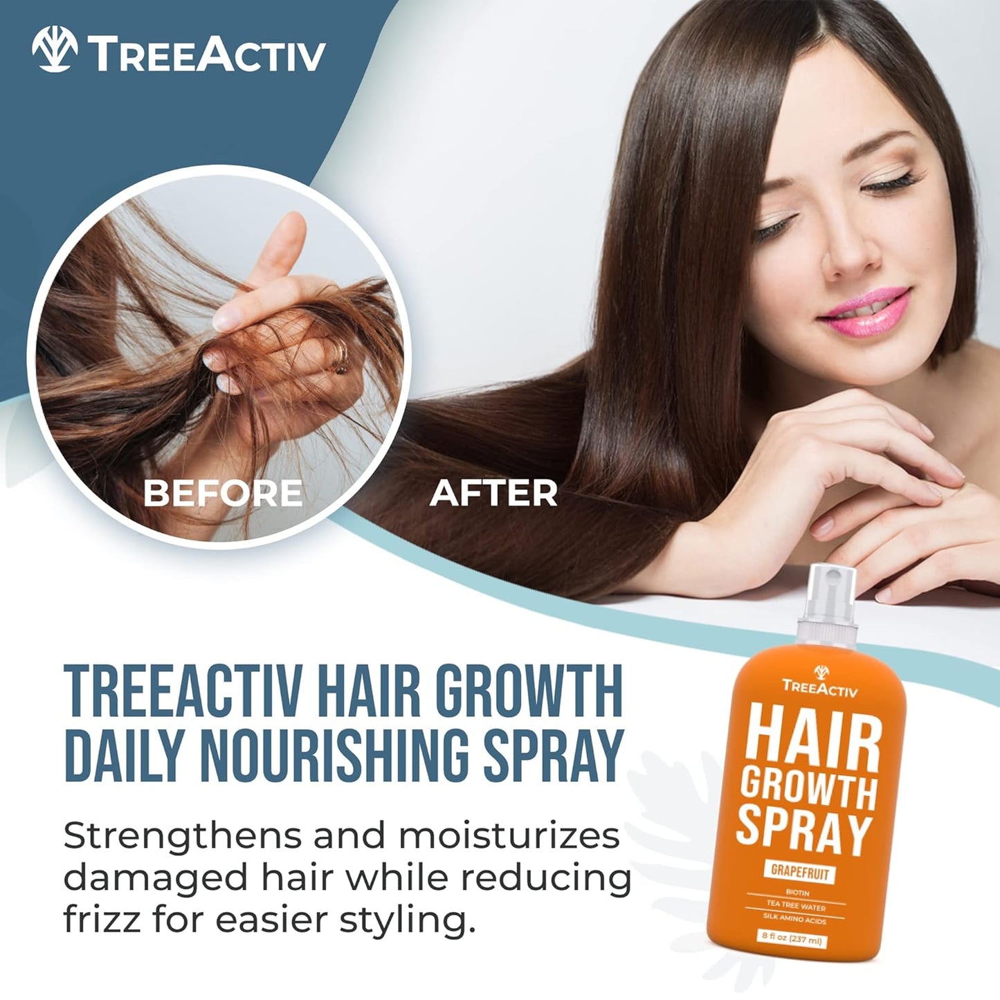TreeActiv Grapefruit & Lemongrass Nourishing Hair Tonic 8 fl  oz