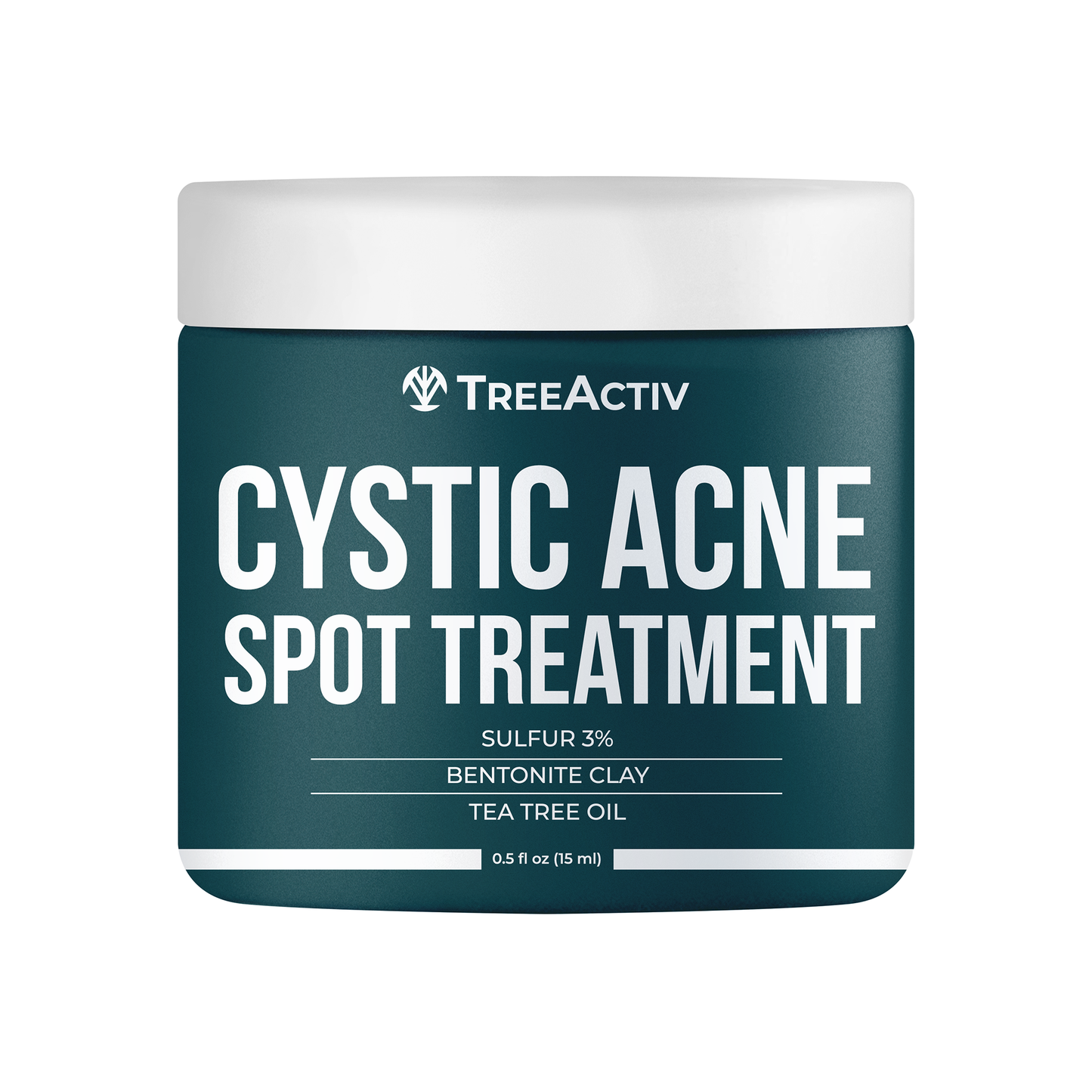 TreeActiv Cystic Acne Spot Treatment 0.5 fl oz | Fast Relief with Tea Tree Oil