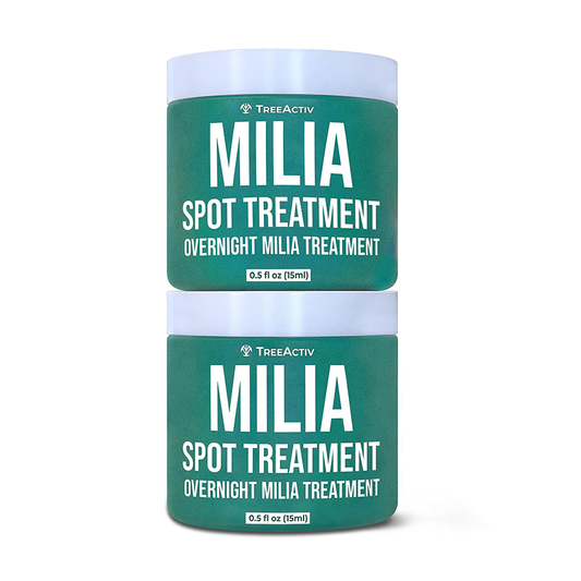 TreeActiv Milia Spot Treatment 0.5 fl oz (Pack of 2) | Natural Acne Drying Cream for Clear Skin