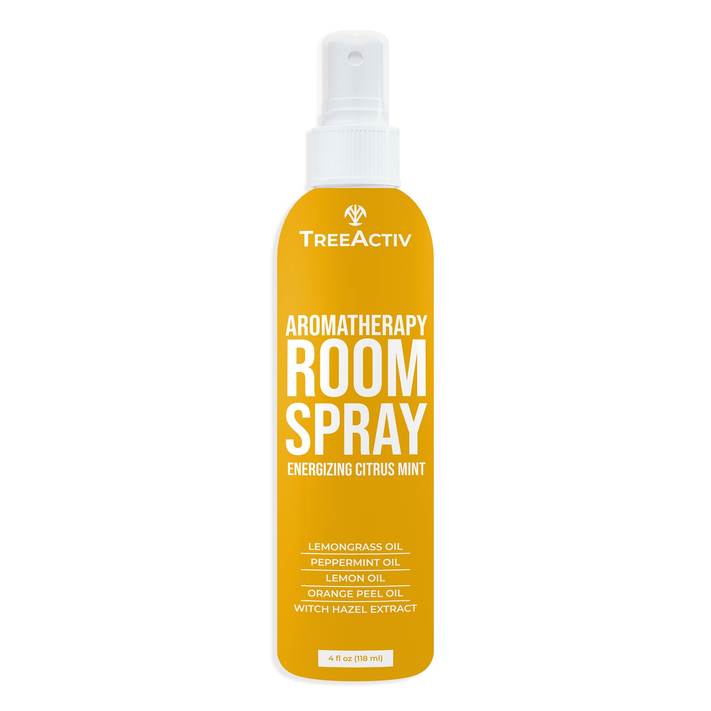 TreeActiv Aromatherapy Room Spray 4 fl oz | Natural Citrus Air Freshener, Essential Oil Odor Eliminator